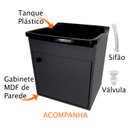 Ver imagem 5 de Tanque Para Lavar Roupa de 22L Com Gabinete Suspenso Premium