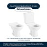 Assento Sanitário Tampa de Vaso Madeira Mdf Laqueado Calypso para Bacia Incepa 6lpf - Cinza Claro - 6