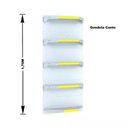Ver imagem 4 de Gondola Parede 170 Fit Ate 4 Metros 1 Canto Branco 25b Pe Amarelo