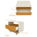 Ver imagem 6 de Conjunto Cabeceira Box Regulável com Duas Mesas Led Niara Cor:madeira