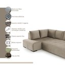 Ver imagem 3 de Sofá Andros Chaise e 3 Lugares 2,73m