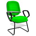Ver imagem 1 de Cadeira Universitária com Prancheta Linha Blenda Verde