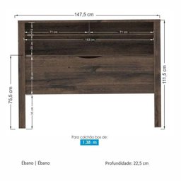 Cabeceira Baú Casal Invicta Santos Andirá - 3