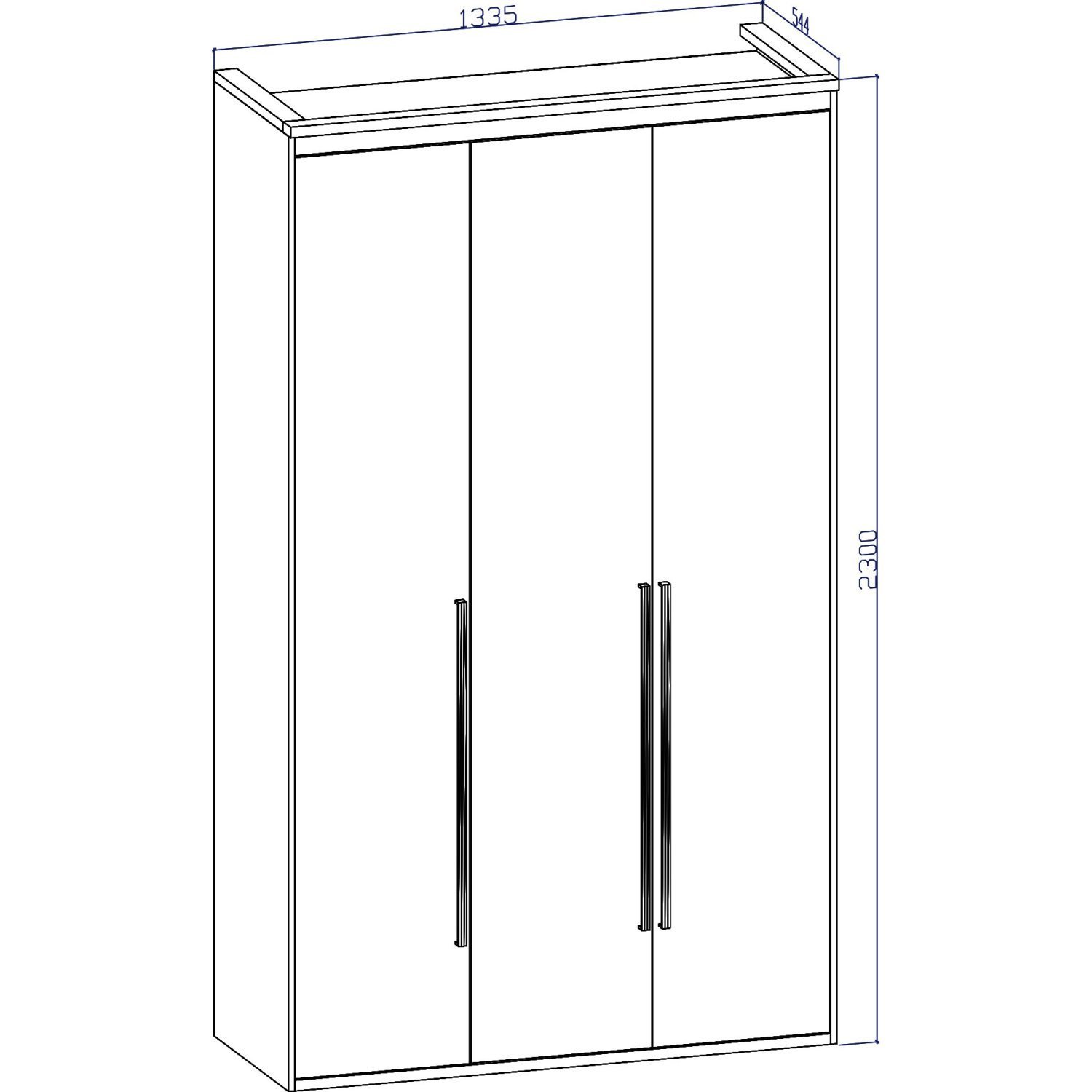 Guarda Roupa Solteiro 3 Portas com Espelho Originale Belmax ...