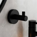 Ver imagem 2 de Cabide Cabideiro Simples para Banheiro Lavabo Lavanderia - Black Matte - Dpace9510 Drop Metais