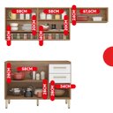 Ver imagem 3 de Cozinha Compacta Dama Miss com Balcão 07 Portas 02 Gavetas 