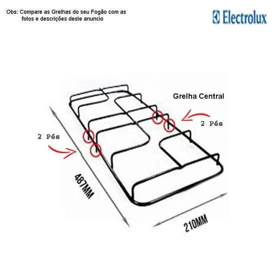 Grelha Grade Eletrolux Chefe 4 e 6 Bocas Lateral