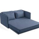 Ver imagem 4 de Sofá-Cama Casal 152CMX90CM Linho Charlie Azul