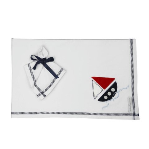 Cueiro + Pano de Boca Malha Naval