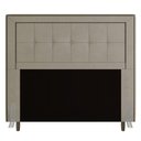 Ver imagem 1 de Cabeceira Box Casal Queen Size 160cm com Tachas e Frame Bege