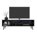 Ver imagem 5 de Rack Retrô para TV até 50 Polegadas 125cm Palito Miami Preto