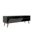 Ver imagem 6 de Rack Retrô para TV até 50 Polegadas 125cm Palito Miami Preto