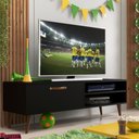 Ver imagem 7 de Rack Retrô para TV até 50 Polegadas 125cm Palito Miami Preto