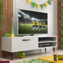 Ver imagem 7 de Rack Retrô para TV até 50 Polegadas 125cm Palito Miami Branco