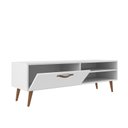 Ver imagem 6 de Rack Retrô para TV até 50 Polegadas 125cm Palito Miami Branco