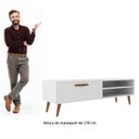 Ver imagem 4 de Rack Retrô para TV até 50 Polegadas 125cm Palito Miami Branco