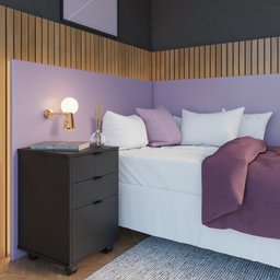 Gaveteiro 3 Gavetas Balto Linha Minimal - 5