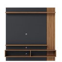 Ver imagem 3 de Painel p/TV Home Suspenso Juriti 1.5+Mesa Centro Jeri+Aparador Riviera Noce Milano Preto Acetinado
