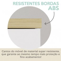 Escrivaninha Mesa Escritório com Armário Toq 2 Portas 190cm - 6