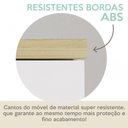 Ver imagem 6 de Escrivaninha Mesa Escritório com Armário Toq 2 Portas 190cm Branco Artany
