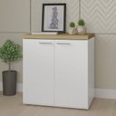 Ver imagem 7 de Escrivaninha Mesa Escritório com Armário 2 Portas Toq