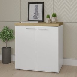 Escrivaninha Mesa Escritório com Armário Toq 2 Portas 190cm - 7