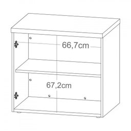 Escrivaninha com Armário 2 Portas Toq - 14