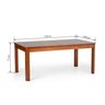 Mesa de Jantar 8 Lugares Extensível 180 a 220cm Madeira Maciça Zuzu  - 5