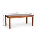 Ver imagem 5 de Mesa de Jantar 8 Lugares Extensível 180 a 220cm Madeira Maciça Zuzu
