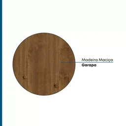Mesa de Jantar 8 Lugares Extensível 180 a 220cm Madeira Maciça Zuzu  - 11