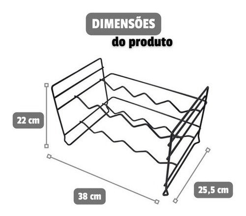 Adega Vinhos Empilhável 8 Un Mini Aramado Aço Rack Garrafas - 3