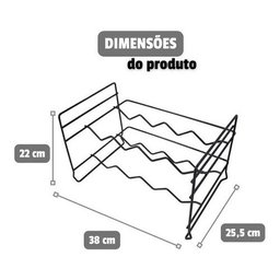 Adega Vinhos Empilhável 8 Un Mini Aramado Aço Rack Garrafas - 3