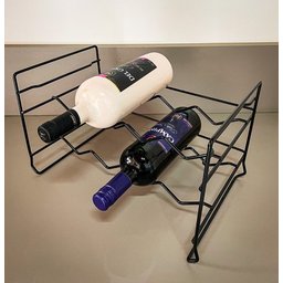 Adega Vinhos Empilhável 8 Un Mini Aramado Aço Rack Garrafas - 2