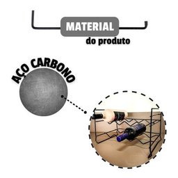 Adega Vinhos Empilhável 8 Un Mini Aramado Aço Rack Garrafas - 6
