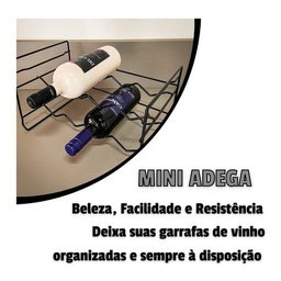 Adega Vinhos Empilhável 8 Un Mini Aramado Aço Rack Garrafas - 5