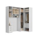 Ver imagem 6 de Quarto Modulado Solteiro 4 Peças Altezza Clean Belmax:Branco