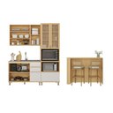 Ver imagem 7 de Cozinha Compacta 100% MDF 4 Peças com Bancada e Torre Quente 190cm Aura Luciane Móveis