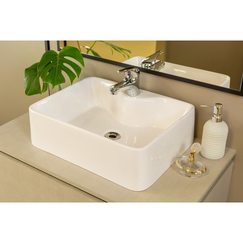 Cuba de Apoio Mármore Sintético Prisma Móveis Bosi