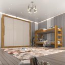 Ver imagem 1 de Quarto Completo com Guarda Roupa e Beliche Sallêto Móveis