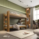 Ver mais imagens de Quarto Completo com Guarda Roupa e Beliche Sallêto Móveis