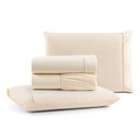 Ver imagem 1 de Jogo de Lençol King Mirante 100% Algodão 4 Peças - Palha Casa Show Enxovais