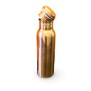 Ver imagem 1 de Garrafa de Água de Cobre Puro Ayurveda Antivazamento - 800ml