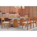 Ver imagem 1 de Mesa Cozinha Maldivas 180 + 6 Cad Havana Naturale Rufato