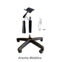 Ver imagem 3 de Cadeira Secretária Giratória sem Braços – Corino Preto – MARTIFLEX – 42003