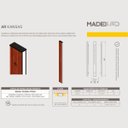 Ver imagem 7 de Arandela Kansas 36w Dois Focos Madeira Maciça Iluminação Decorativa