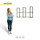 Ver imagem 4 de Kit 2 Prateleiras Decorativas Industrial Multiuso Wire Plus BP 15mm Demolição - Abmaza