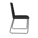 Ver imagem 7 de Kit 6 Cadeiras de Jantar Cozinha Industrial Lexa Veludo Élpis Móveis Preto Preta