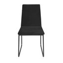 Ver imagem 6 de Kit 6 Cadeiras de Jantar Cozinha Industrial Lexa Veludo Élpis Móveis Preto Preta