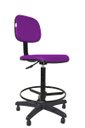 Ver imagem 1 de Cadeira Caixa Secretaria Bolt - Couro Sintetico Corano - Roxo