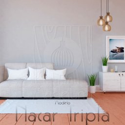 Luminaria Pendente Desmontada Tripla Cr Nacar Madeira Mdf Cor:rústico - 5